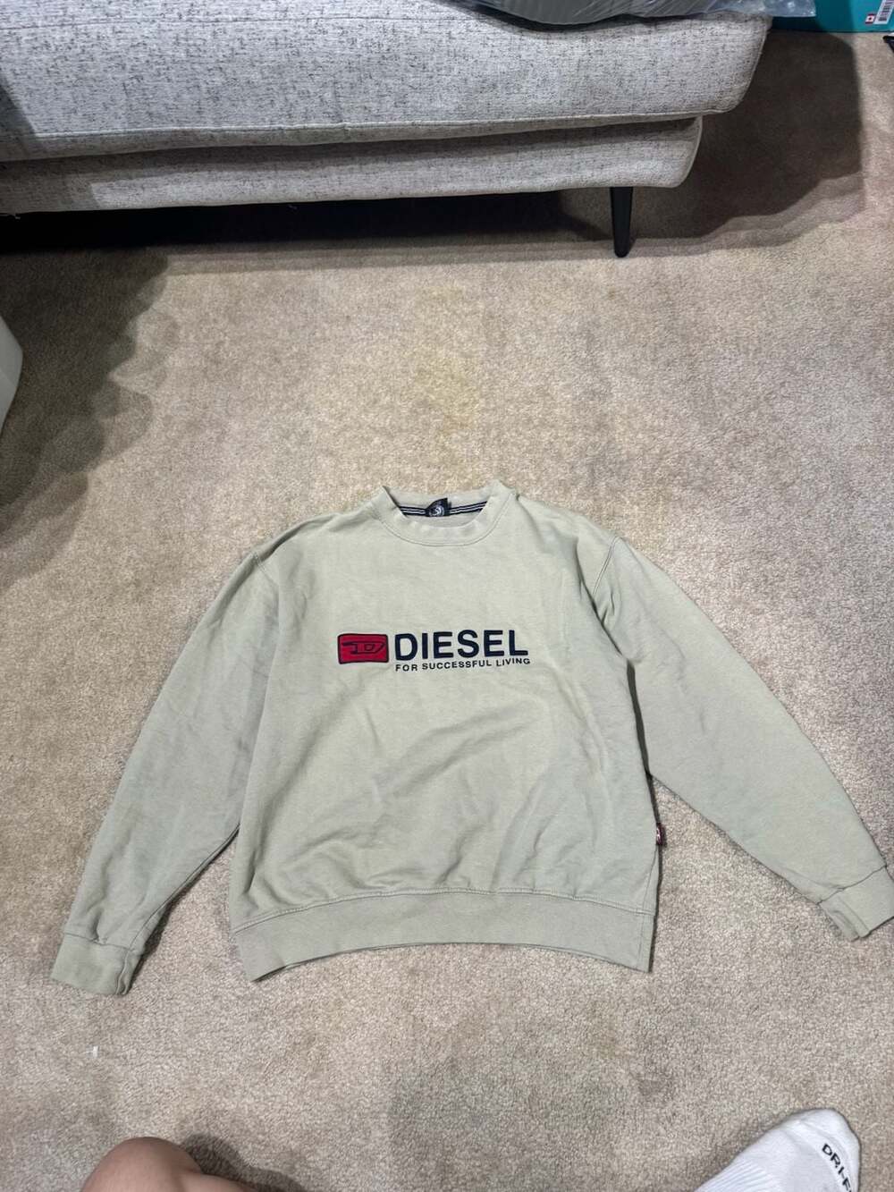 Diesel For Successful Living Logo Sweatshirt Size M